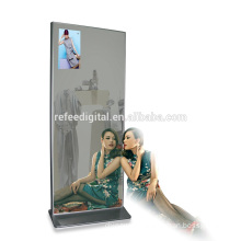55inch floor stand digital signage totem , dressing mirror built in windows OS